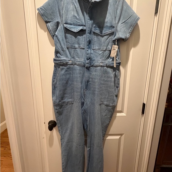 Good American Fit for Success Women's Denim Jumpsuit - Picture 2 of 9
